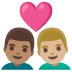 couple with heart, man, man, medium skin tone, medium-light skin tone